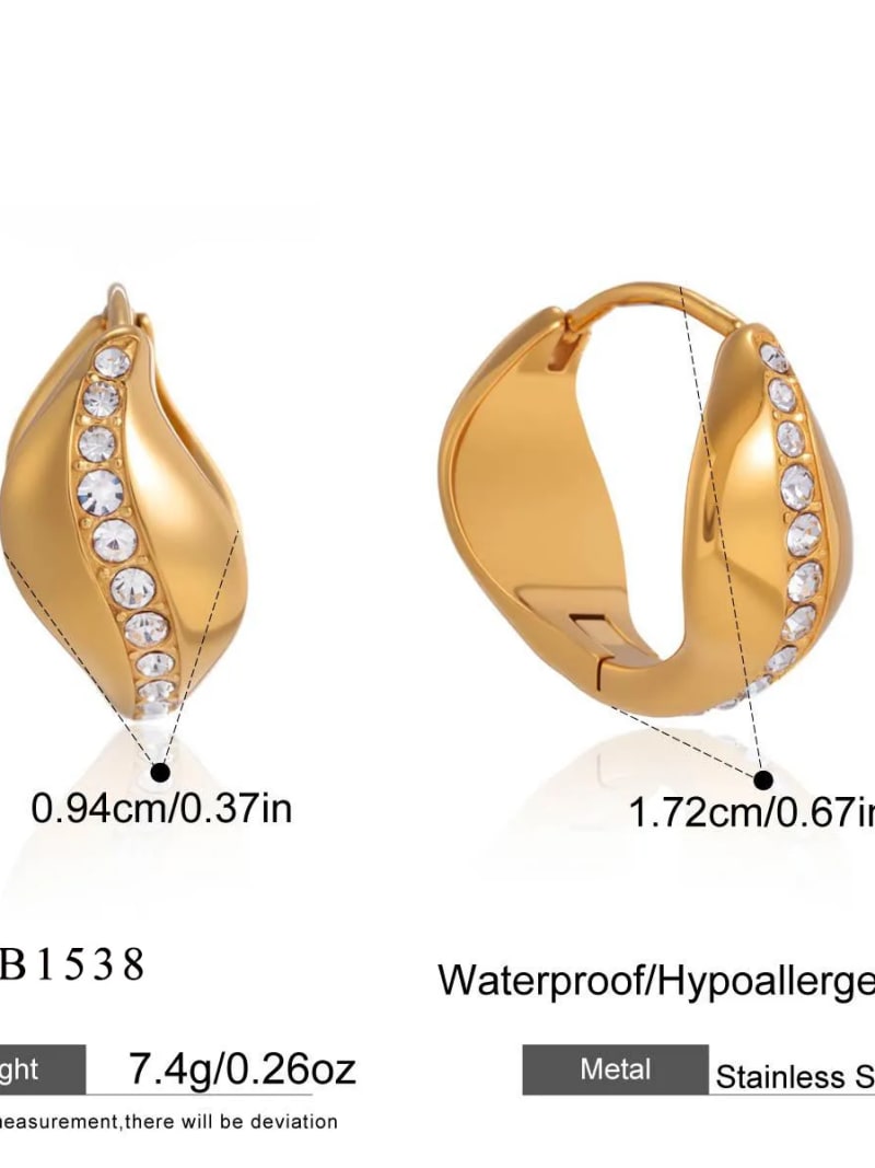 Personalized 18K Gold Plated Earrings for Women Minimalist Small Hoops Lightweight Fashion Jewelry Tarnish Resistant Performance
