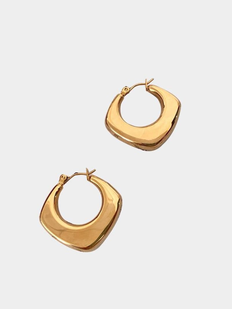 2026 QC Jewelry Fashion Geometric Hoop Earrings Stainless Steel Minimalist Jewelry 18K Gold Plated for Women Tarnish Free Waterproof Jewellery