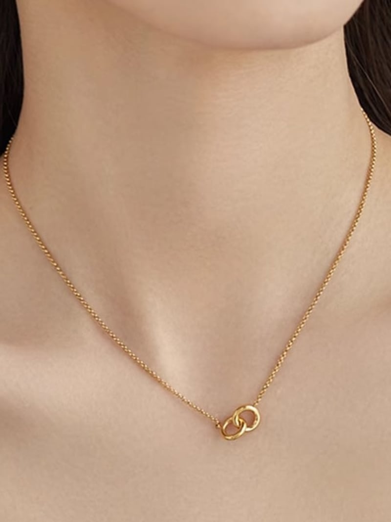 2026 QC Jewelry Stainless Steel Minimalist Jewelry Pendant Necklace Customized Jewellery 18K Gold Plated Necklace for Women Collier Minimaliste