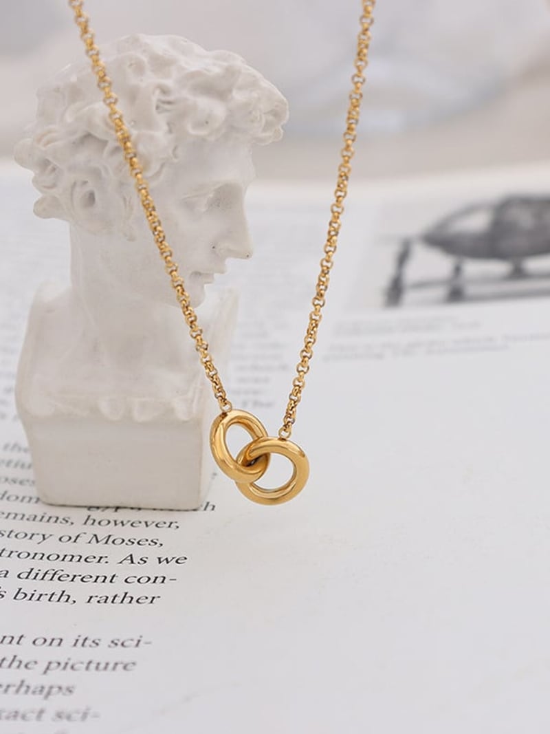 2026 QC Jewelry Stainless Steel Minimalist Jewelry Pendant Necklace Customized Jewellery 18K Gold Plated Necklace for Women Collier Minimaliste - Mujer Colgante - Image 2