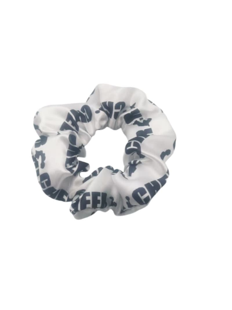 2026 QC Jewelry Direct Sales Custom Printed Scrunchie Solid Color Hair Scrunchies for Women Custom Logo Hair Scrunchies Set