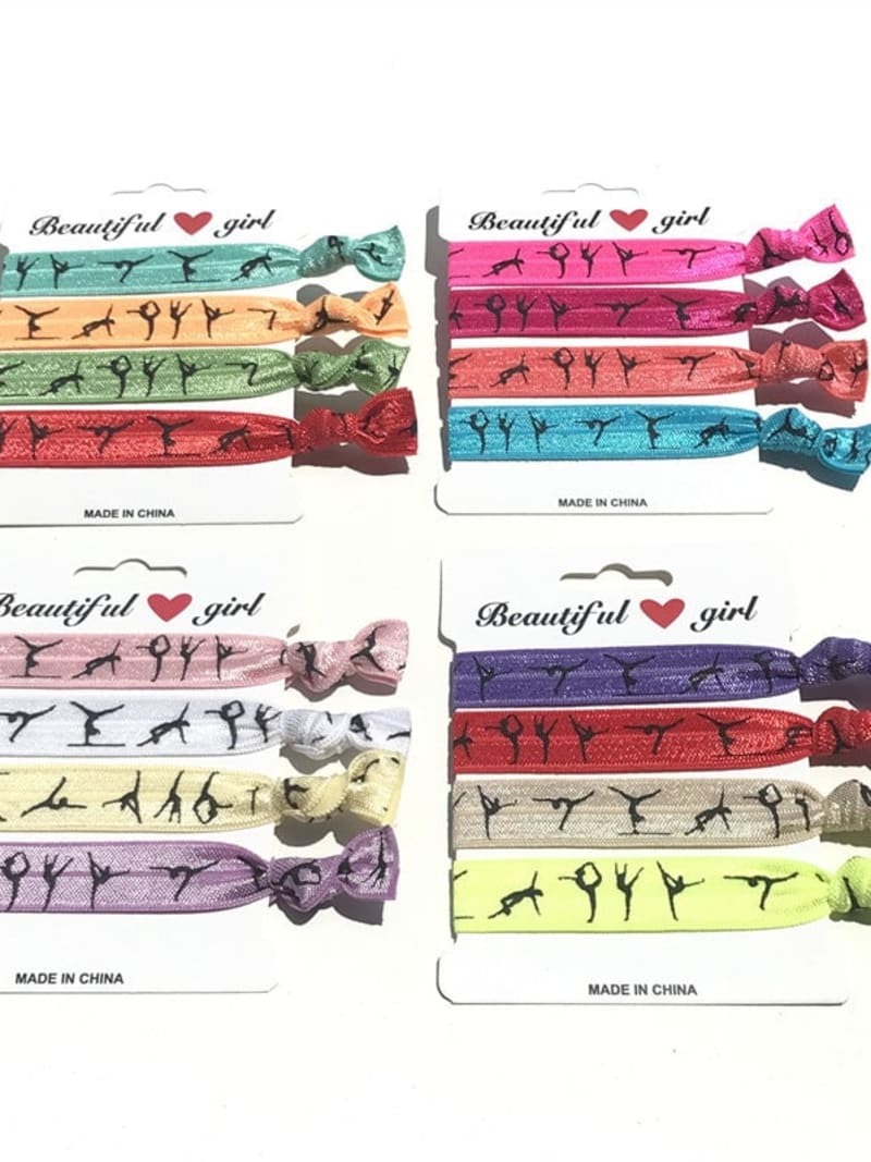 2026 QC Jewelry Top Quality Fold Over Elastic Hair Tie Bands Scrunchies Ponytail Holder Hair Rope Yoga Ties Bracelets for Girls Women Ladies - White(1) - Women Hair Accessories - Image 2