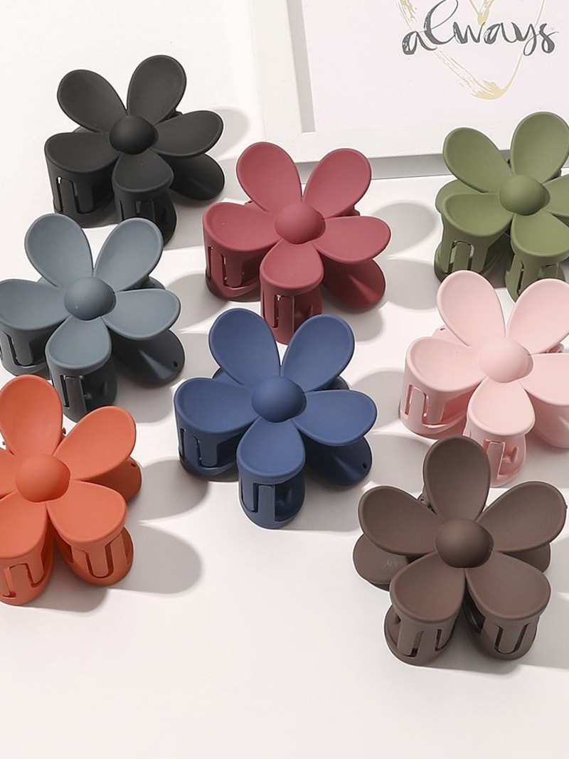 2026 QC Jewelry Plush Accessories Summer Pure Candy Color Claw Clips Flower Hair Accessories Transparent Jelly Shark Hair Clip Solid Cute - #01 - Women Hair Accessories - Image 2