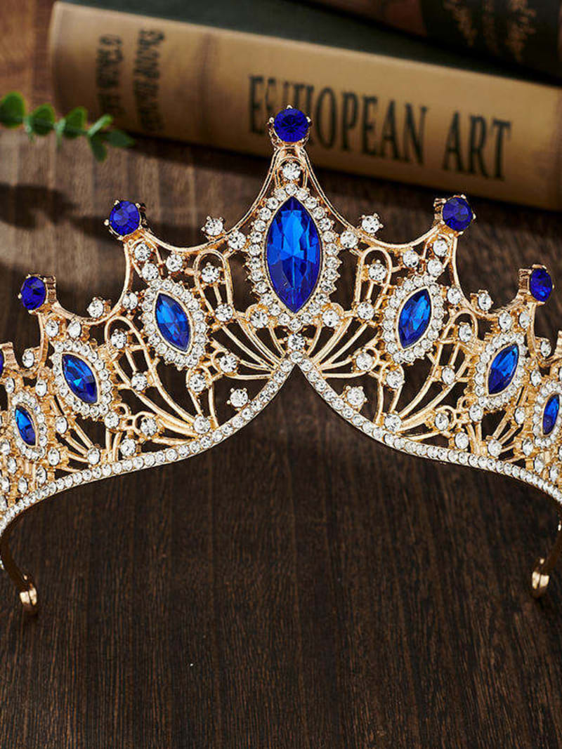 2026 QC Jewelry Sumptuous Wed Tiaras Luxury Handmade Sparkling Diamond Pageant Crown Alloy Cake Topper Diademe Mariage Bridal Crowns - #01 - Women Hair Accessories - Image 2