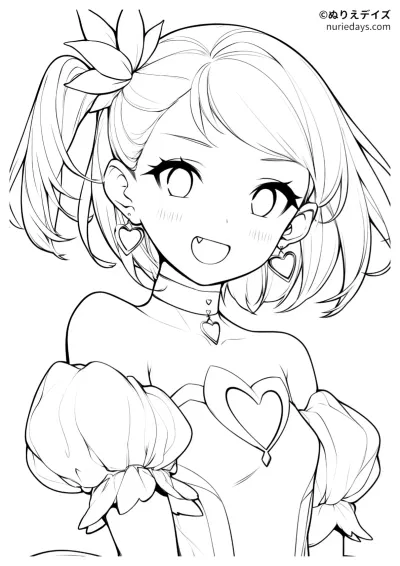 魔法少女のぬりえ