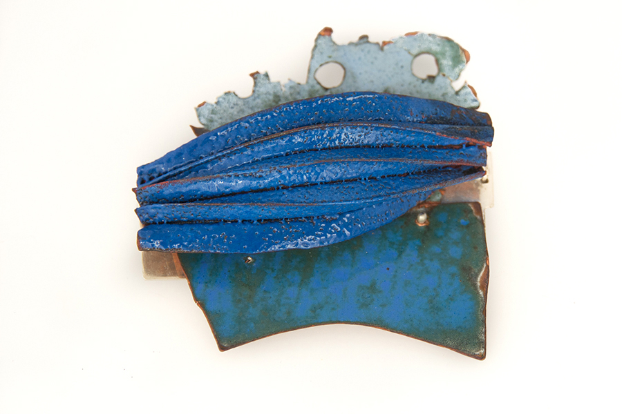 Geëmailleerde broche Sterlingsilver 925