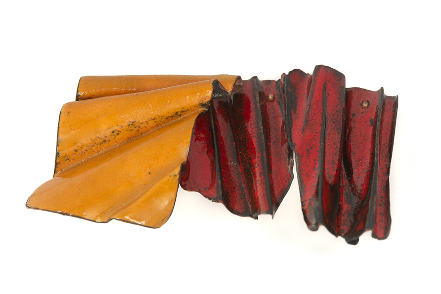 Geëmailleerde broche Sterlingsilver 925