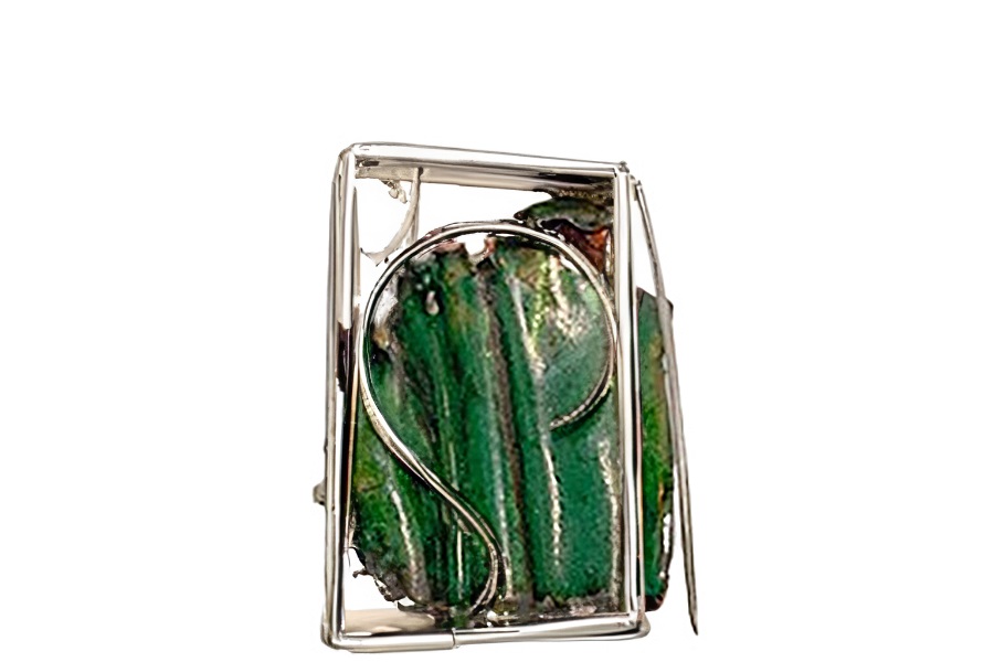 Geëmailleerde broche Sterlingsilver 925