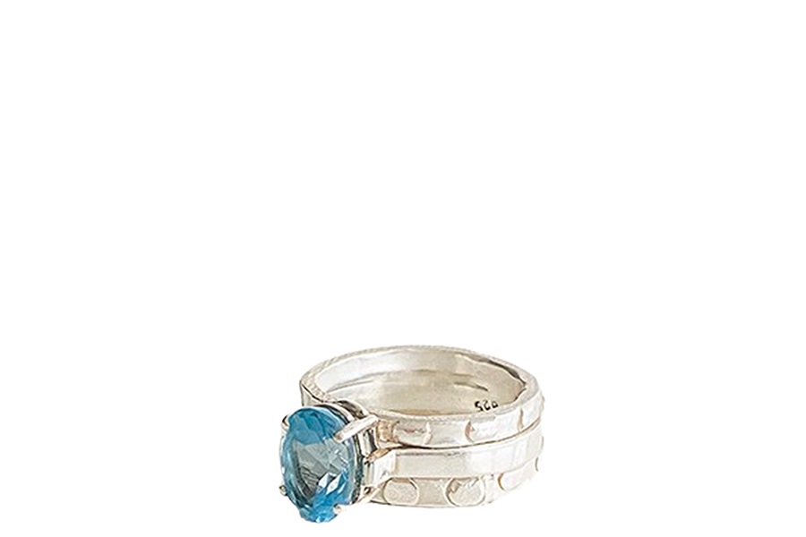 Sterlingsilver 925 met aquamarijn