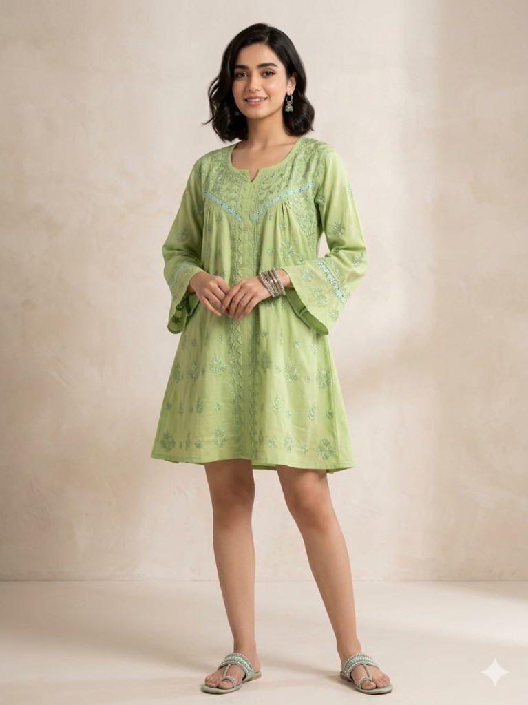 Sage Green Tea Dress
