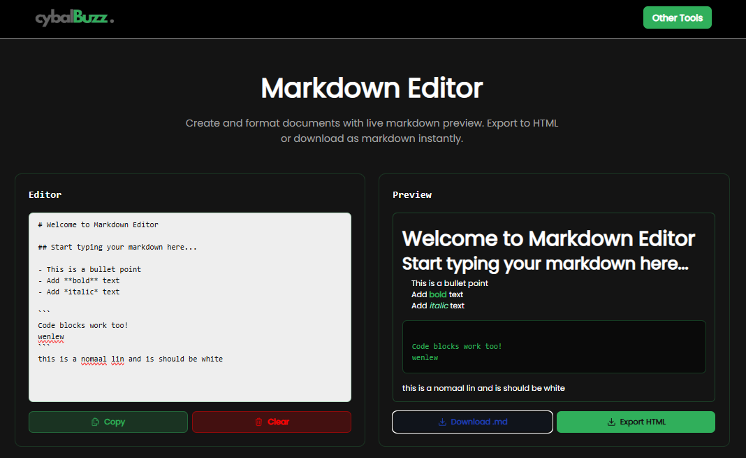 Markdown Editor