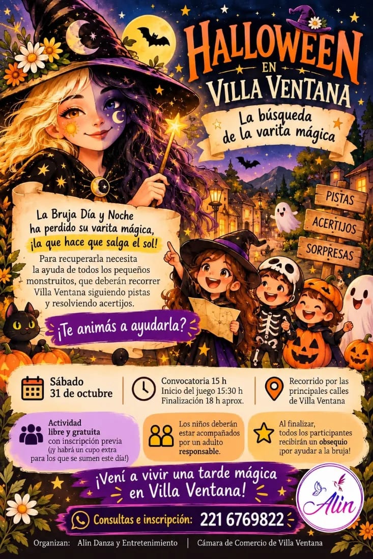 Halloween en Villa Ventana - La búsqueda de la varita mágica, evento en Villa Ventana