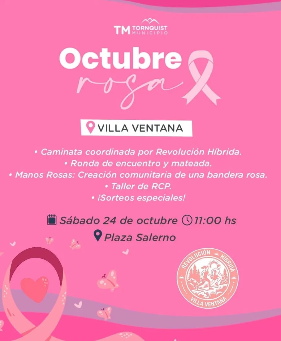 Octubre Rosa en Villa Ventana, evento en Villa Ventana