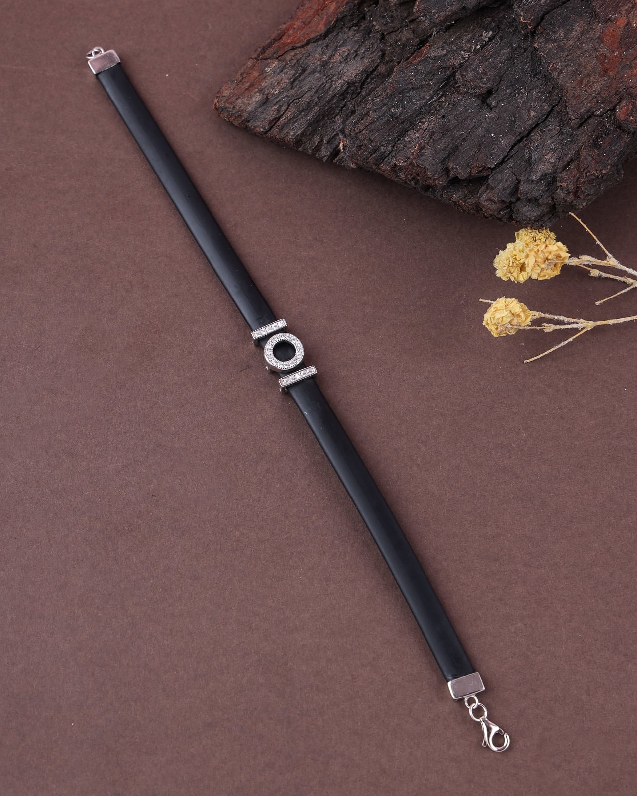 Onyx Orbit Unisex Bracelet