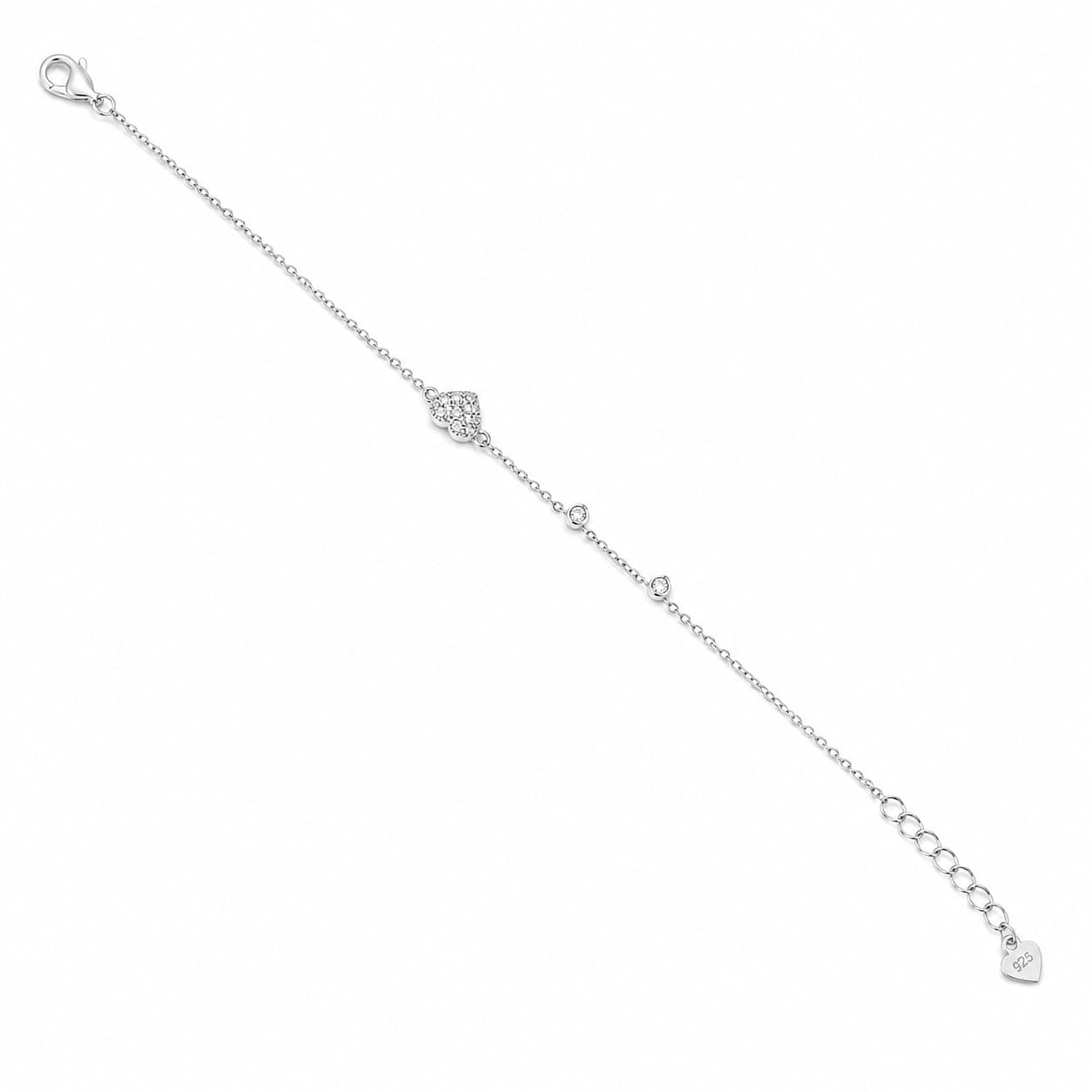 Celeste Heart Diamond Bracelet