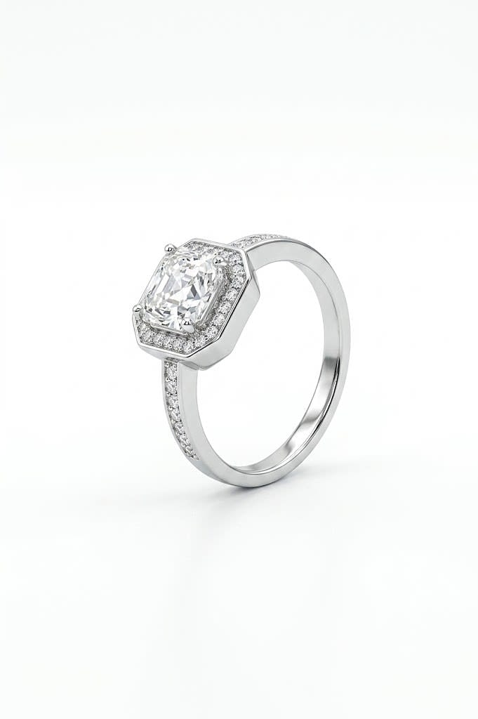 Aurelia Halo Silver Ring