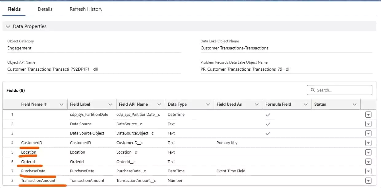 Data Stream object using Ingestion API connector | Vagmine Cloud Solution