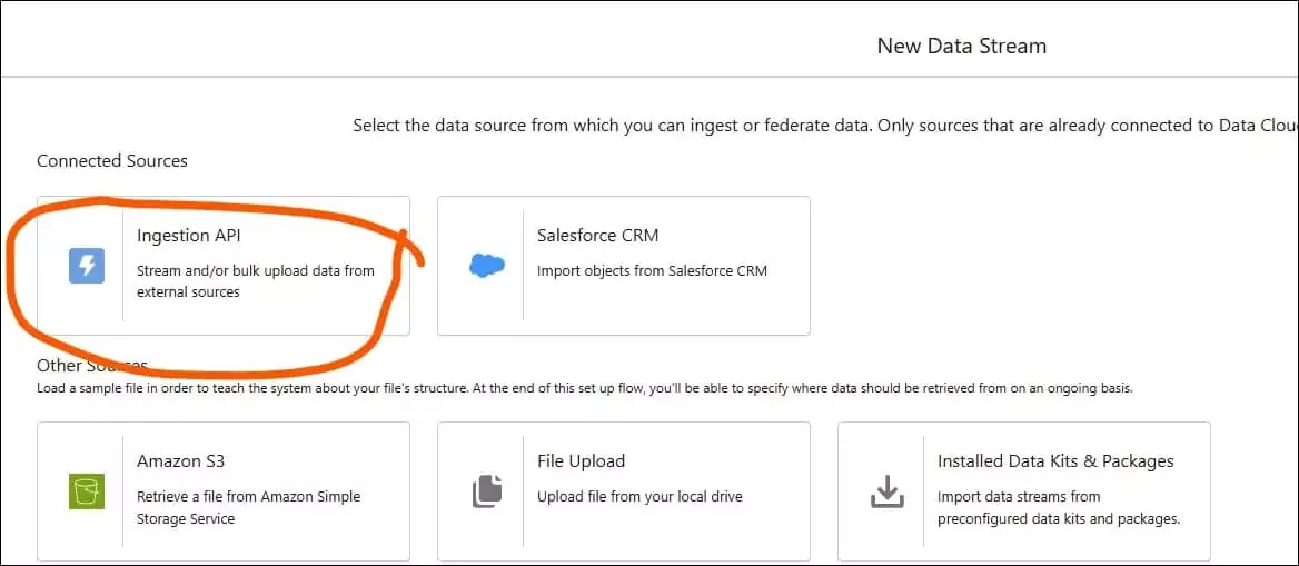 Ingestion API in Data Stream | vagminecloud