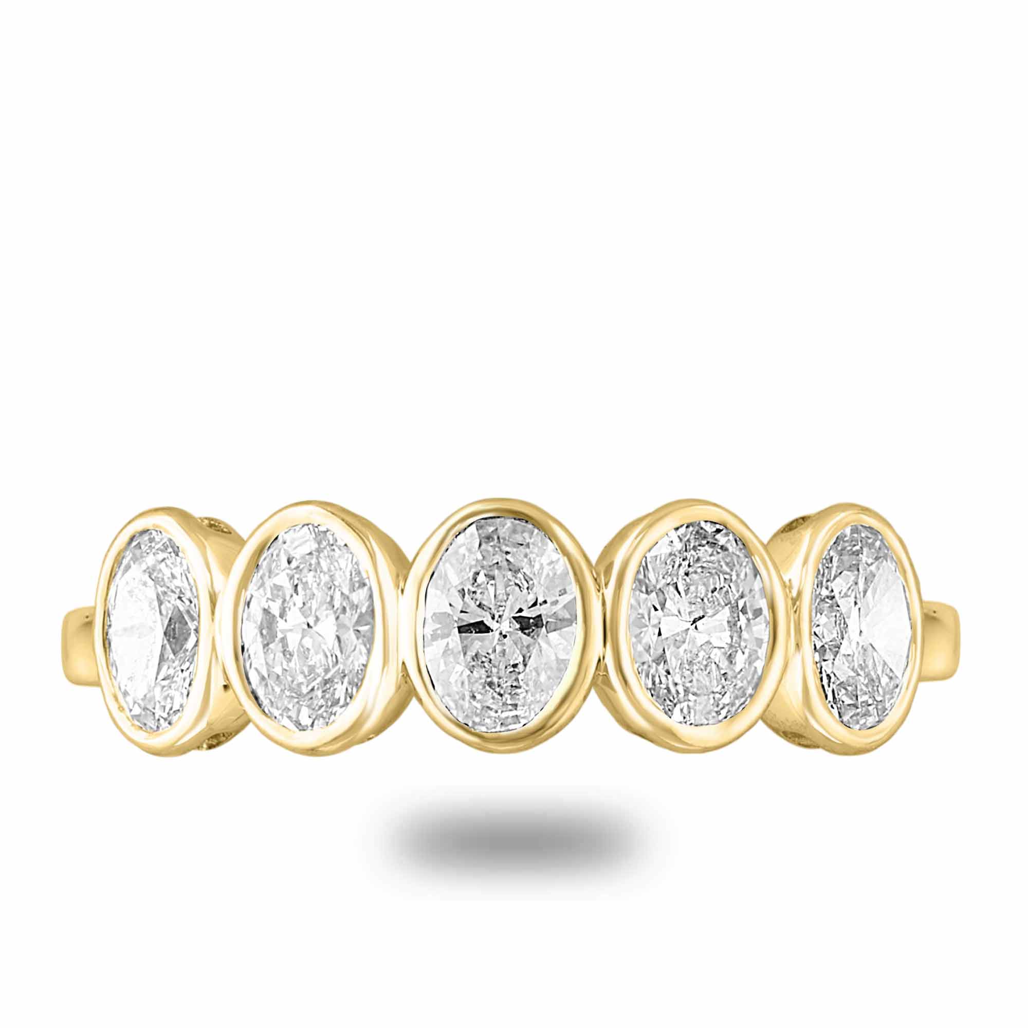 Oval diamond band- n/s