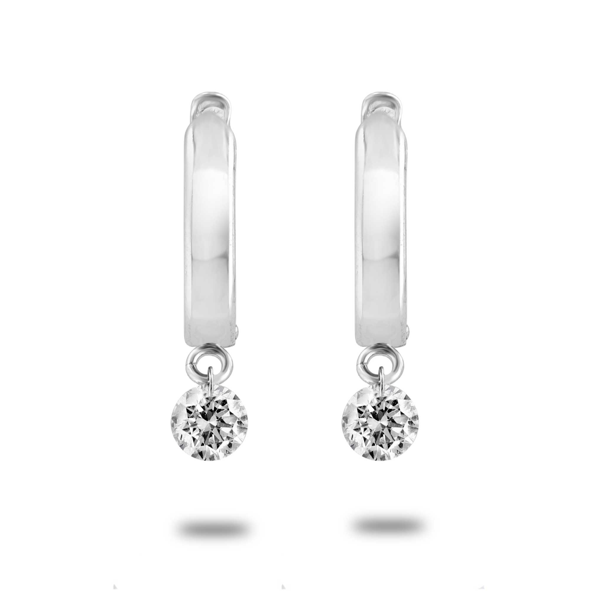Floating Diamond Huggies
