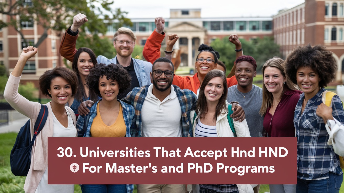 30 U.S. Universities That Accept HND for Master’s and PhD Programs