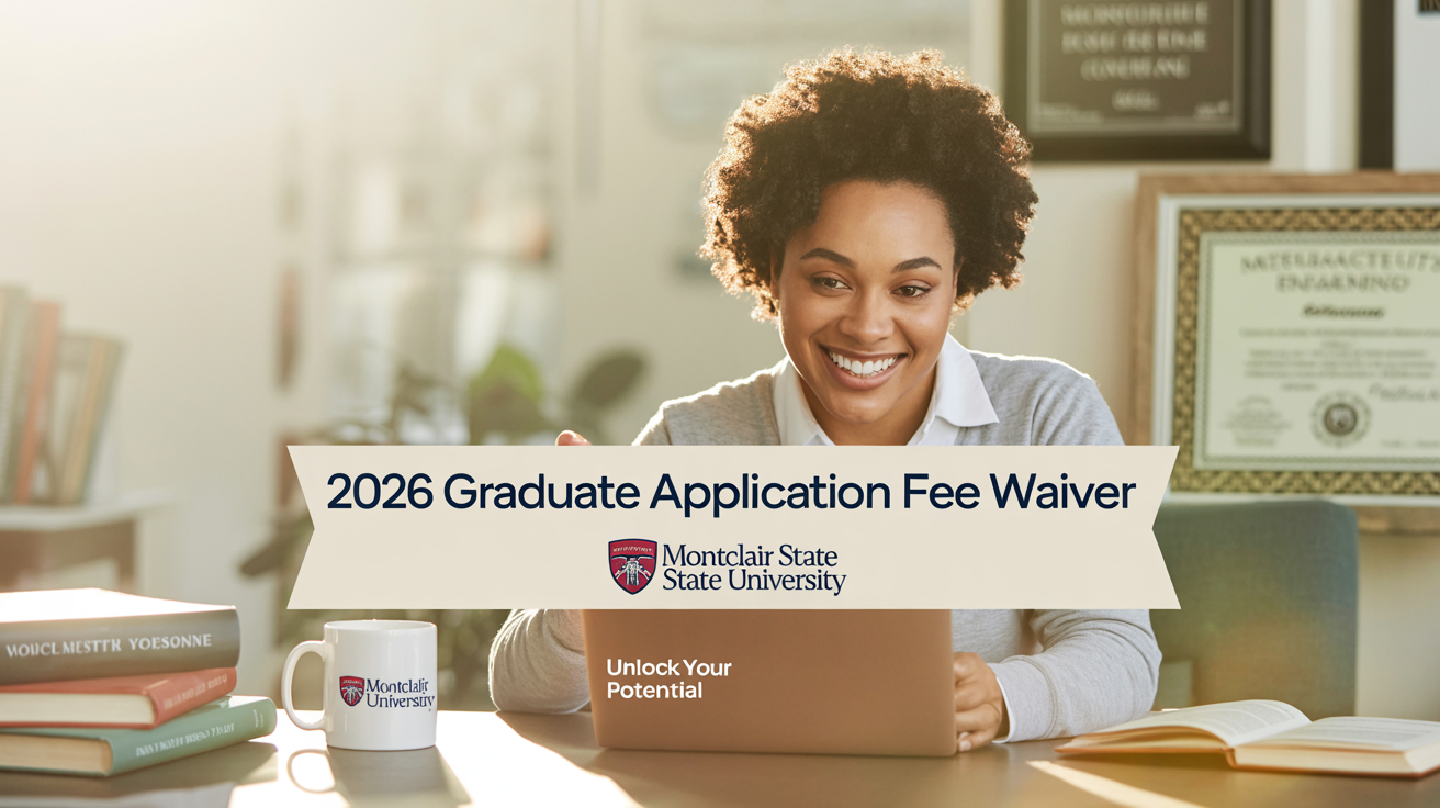 2026 Montclair State University Graduate Application Fee Waiver