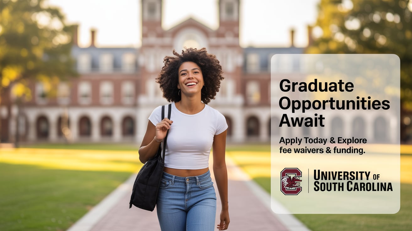 University of South Carolina Graduate Application Fee Waiver, Funding, and Opportunities