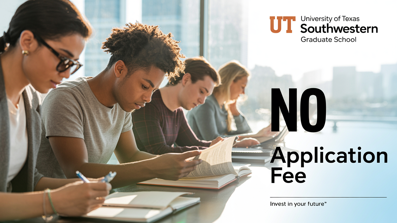 No Application Fee a the University of Texas Southwestern Graduate School