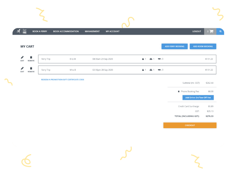 A screenshot of the final application