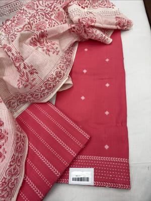 Handloom cotton red