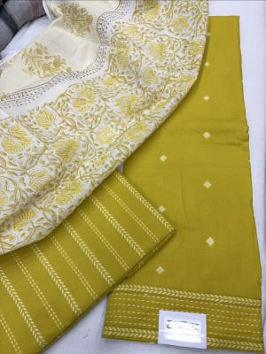 Handloom cotton yellow