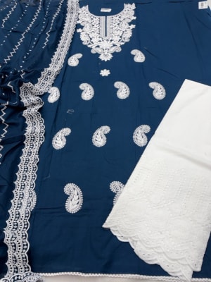 Cotton Lakhnavi Suit