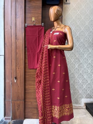 Cotton Suit Cross ThreadWork