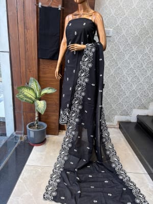 Cotton Suit Applique Work