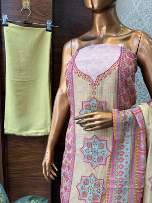 Pure Mal Cotton Suit Handwork