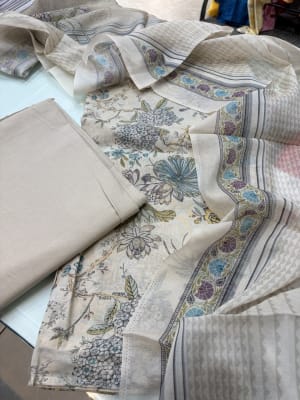 Muslin Print Suit