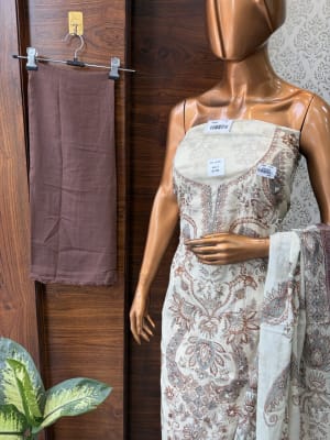 Cotton Muslin Suit Beadswork