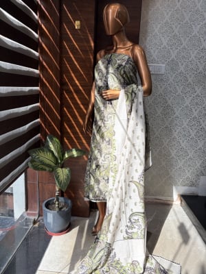 Matte Muslin Cotton Suit