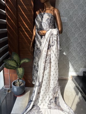 Matte Muslin Cotton Suit