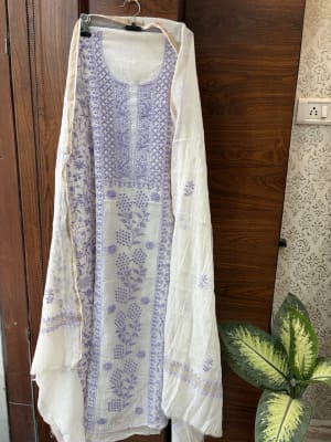 Pure Mal Cotton Lakhnavi Suit