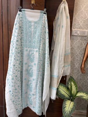 Pure Mal Cotton Lakhnavi Suit