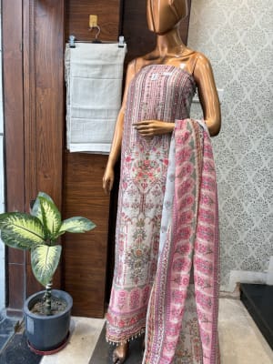 Mal Linen Cotton PartyWear Suit 