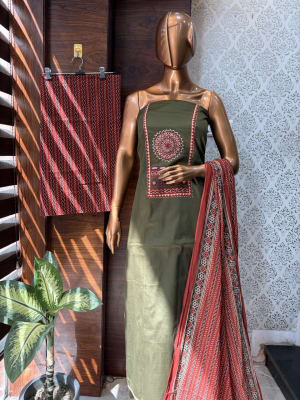 Cotton Suit MirrorWork