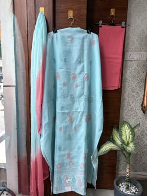 Cotton Lakhnavi Suit
