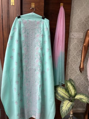 Cotton Lakhnavi Suit