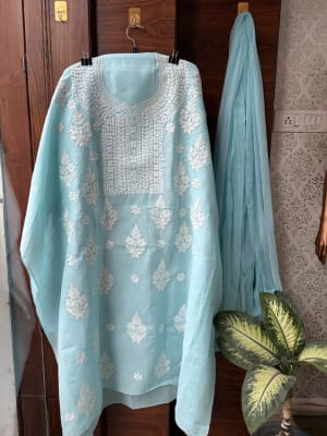 Cotton Lakhnavi Suit
