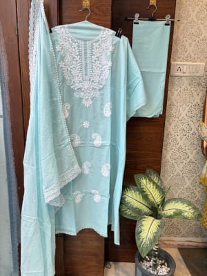 Cotton Lakhnavi Suit