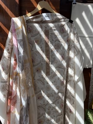 Linen Cotton Suit Embroidery