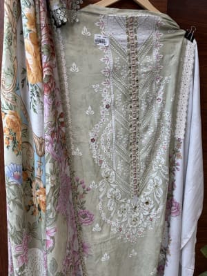 Muslin Cotton Partywear Suit