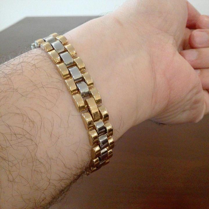 Gold Plated Unisex Chain Bracelet | Adjustable Stainless Steel Jewelry